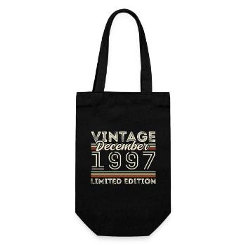 Vintage Décembre 1997 - 28e Anniversaire Décember - Sac à bouteille - noir - Devant