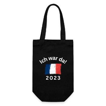 Ich war da 2023 - Geschenkbeutel für Flaschen - Schwarz - Vorne