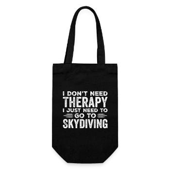 I Don't Need Therapy I Just Need To Go Skydiving - Sac à bouteille - noir - Devant