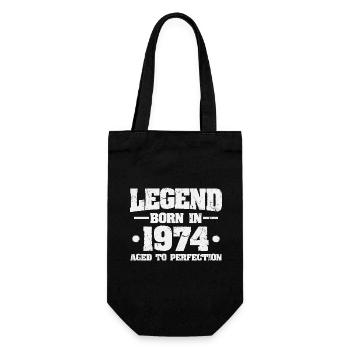 Légende depuis 1974 Vintage Born Anniversaire - Sac à bouteille - noir - Devant