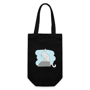 Design illustré avec Viscacha - Sac à bouteille - noir - Devant
