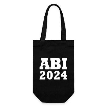 Abi 2024 - Geschenkbeutel für Flaschen - Schwarz - Vorne
