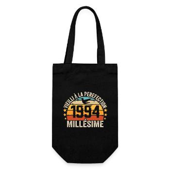 Millésime 1994 Cadeau D’anniversaire Rétro 1994 - Sac à bouteille - noir - Devant