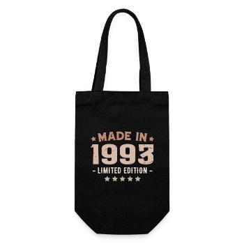 Made In 1993 Anniversary Gift 1993 Vintage 1993 - Gift Bag for Bottles - black - Front