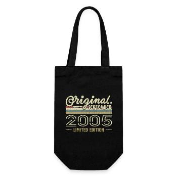 Septembre 2005 Cadeau Anniversaire September 2005 - Sac à bouteille - noir - Devant