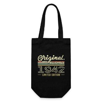 November 1942 - November 1942 Birthday Gift - Gift Bag for Bottles - black - Front