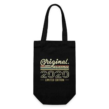 November 2020 - November 2020 Geburtstagsgeschenk - Geschenkbeutel für Flaschen - Schwarz - Vorne