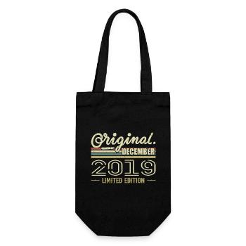 Décembre 2019 anniversaire Décembre 2019 Décembre - Sac à bouteille - noir - Devant