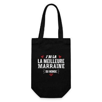 J'ai La Meilleure Marraine Du Monde - Sac à bouteille - noir - Devant