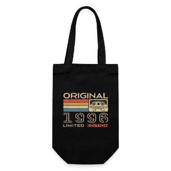 Cadeau Anniversaire 1996 Rétro 1996 - Vintage 1996 - Sac à bouteille - noir - Devant