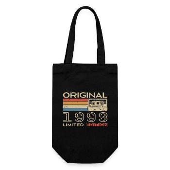1998 Retro 1998 Geburtstagsgeschenk - Jahrgang 1998 - Geschenkbeutel für Flaschen - Schwarz - Vorne