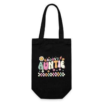 Auntie 60s 70s Hippie Family Best Aunt Ever Auntie - Sac à bouteille - noir - Devant