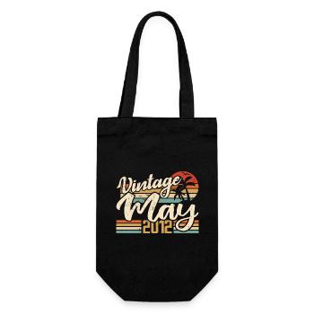 Birthday Vintage May 2012 Born in May 2012 - Gift Bag for Bottles - black - Front