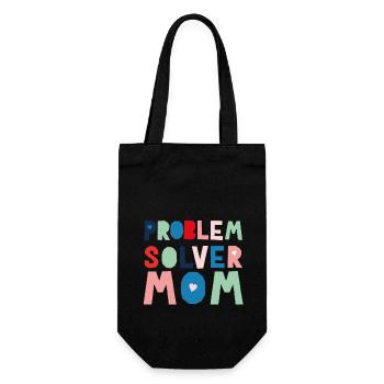 Problem Solver Mom - Gift Bag for Bottles - black - Front