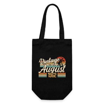 August 1962 Anniversary 1962 - August Legends Gift - Gift Bag for Bottles - black - Front