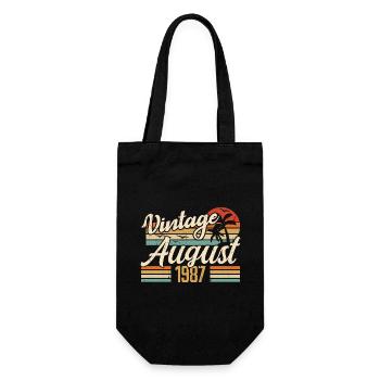 August 1987 Anniversary 1987 - August Legends Gift - Gift Bag for Bottles - black - Front