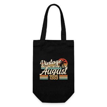 August 1989 Anniversary 1989 - August Legends Gift - Gift Bag for Bottles - black - Front