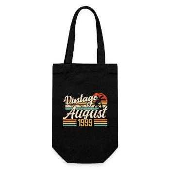 August 1999 Jubiläum 1999 - August Legends Geschenk - Geschenkbeutel für Flaschen - Schwarz - Vorne