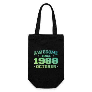 Octobre 1988 - Cadeau Anniversaire Octobre 1988 - Sac à bouteille - noir - Devant
