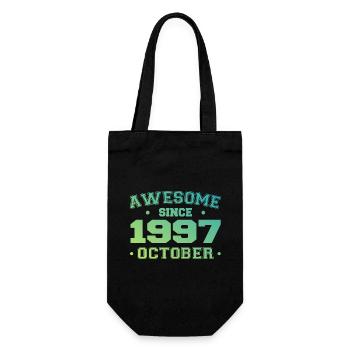 October 1997 - October 1997 Birthday Gift - Gift Bag for Bottles - black - Front