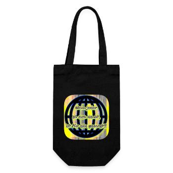 Wenn jeder... - Club WoW - Geschenkbeutel für Flaschen - Schwarz - Vorne