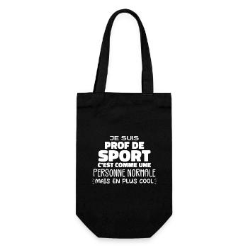 Je Suis Prof De Sport Cadeau Prof De Sport - Sac à bouteille - noir - Devant