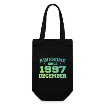 Anniversaire Décembre 1997 - Cadeau Decembre 1997 - Sac à bouteille - noir - Devant