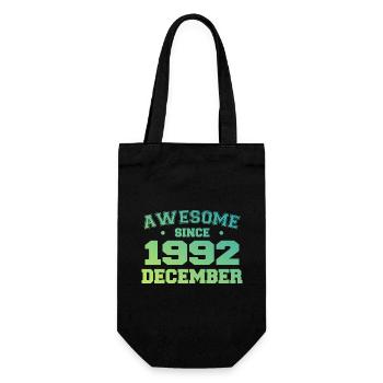 Birthday December 1992 - Gift December 1992 - Gift Bag for Bottles - black - Front