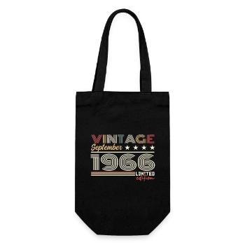 Jahrgang September 1966 September 1966 September - Geschenkbeutel für Flaschen - Schwarz - Vorne
