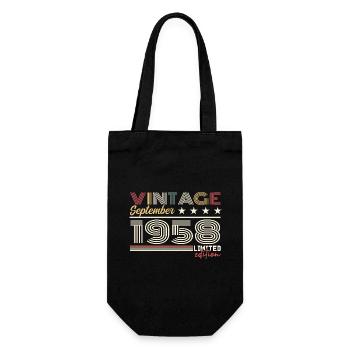 Jahrgang September 1958 September 1958 September - Geschenkbeutel für Flaschen - Schwarz - Vorne