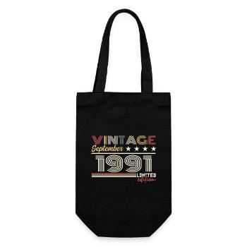 Vintage Septembre 1991 Septembre 1991 September - Sac à bouteille - noir - Devant