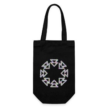 Motif flocon de neige Cadeau d’hiver de Noël - Sac à bouteille - noir - Devant