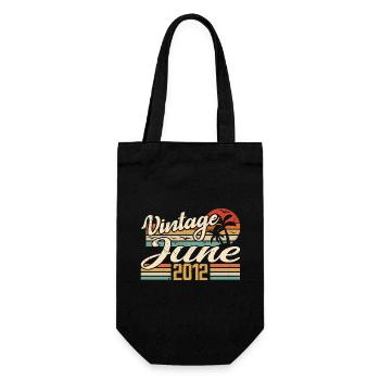 June 2012 Anniversary 2012 Retro 2012 June 2012 - Gift Bag for Bottles - black - Front
