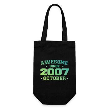 October 2007 - October 2007 Birthday Gift - Gift Bag for Bottles - black - Front