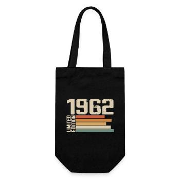 1962 Vintage - Retro 1962 Cadeau Anniversaire 1962 - Sac à bouteille - noir - Devant