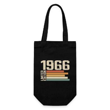 1966 Vintage - Retro 1966 Cadeau Anniversaire 1966 - Sac à bouteille - noir - Devant