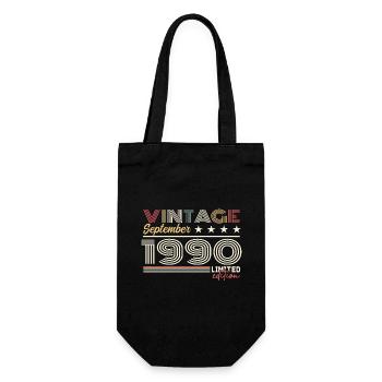 Vintage Septembre 1990 Septembre 1990 September - Sac à bouteille - noir - Devant