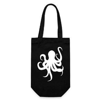 poulpe - Sac à bouteille - noir - Devant