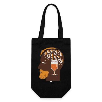 Amateurs de bière - bière artisanale à l’ - Sac à bouteille - noir - Devant