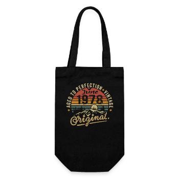 Birthday June 1978 June 1978 June 1978 - Gift Bag for Bottles - black - Front