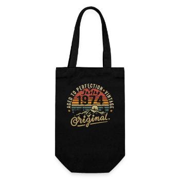 July 1974 July 1974 birthday july 1974 - Gift Bag for Bottles - black - Front