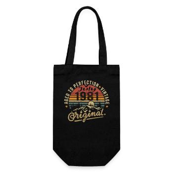 July 1981 July 1981 birthday july 1981 - Gift Bag for Bottles - black - Front