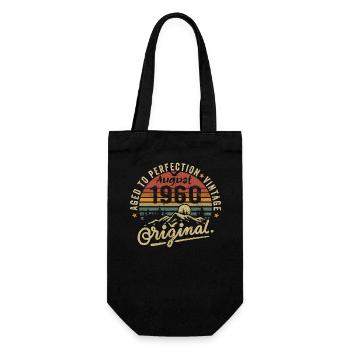 Birthday 1960 Vintage August 1960 Gift 1960 - Gift Bag for Bottles - black - Front