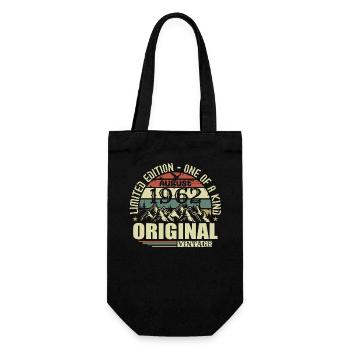 August 1962 Birthday August 1962 Vintage August - Gift Bag for Bottles - black - Front