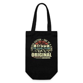 August 1977 Birthday August 1977 Vintage August - Gift Bag for Bottles - black - Front