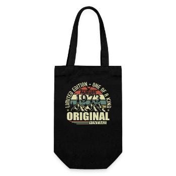 August 1973 Birthday August 1973 Vintage August - Gift Bag for Bottles - black - Front