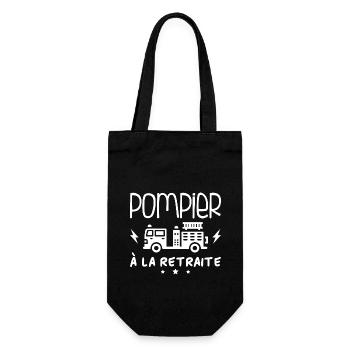 Pompier À La Retraite - Sac à bouteille - noir - Devant