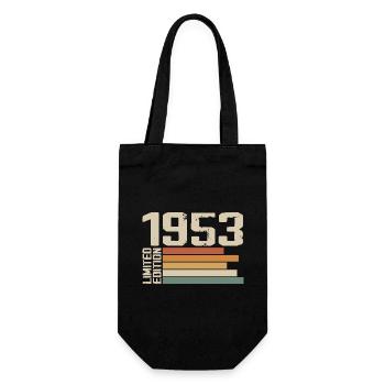 1953 Vintage - Retro 1953 Cadeau Anniversaire 1953 - Sac à bouteille - noir - Devant
