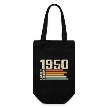 1950's Vintage - Retro 1950's Birthday Gift - Gift Bag for Bottles - black - Front