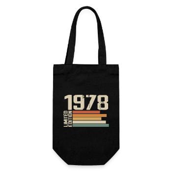 1978 Vintage - Retro 1978 Cadeau Anniversaire 1978 - Sac à bouteille - noir - Devant